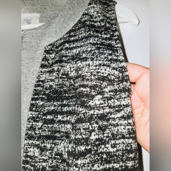 Anthropologie Tabitha Tema Dress Sheath Marled Stretch Knit In Grey And Black 8 - Picture 12 of 16